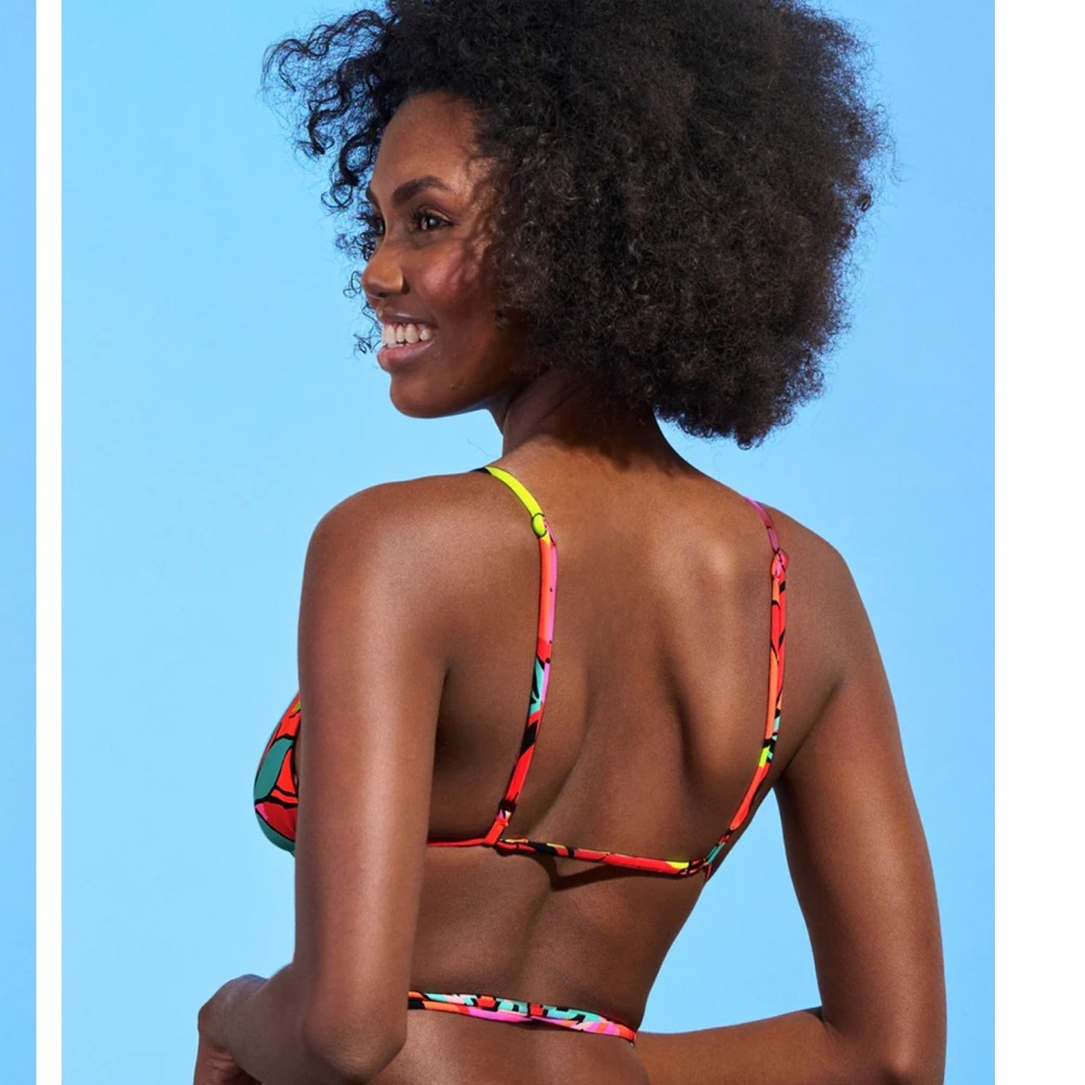 🌺 MAAJI 🌺 Rainforest Coco Sliding Triangle Bikini Swim Swimwear Top - Picture 8 of 10